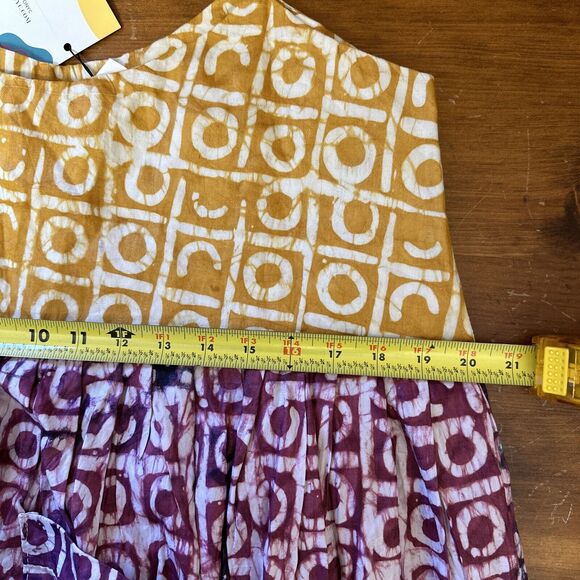 Busayo NWT Women's Large Tiered Dress Africa Prairie Cottage Core Boho Island - Picture 9 of 10